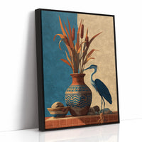 Heron by the Cattails