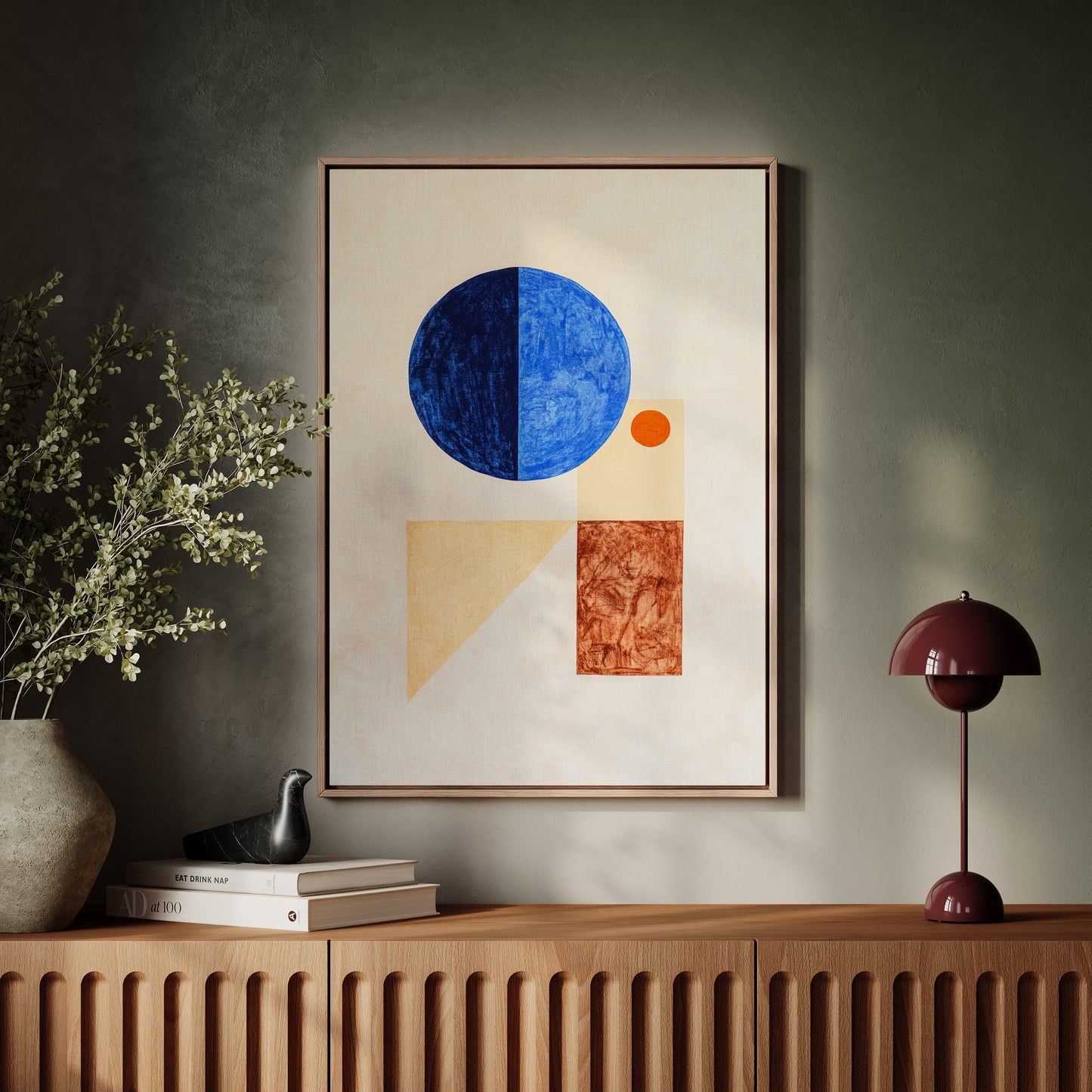 Midnight Moon Meets Desert Sun