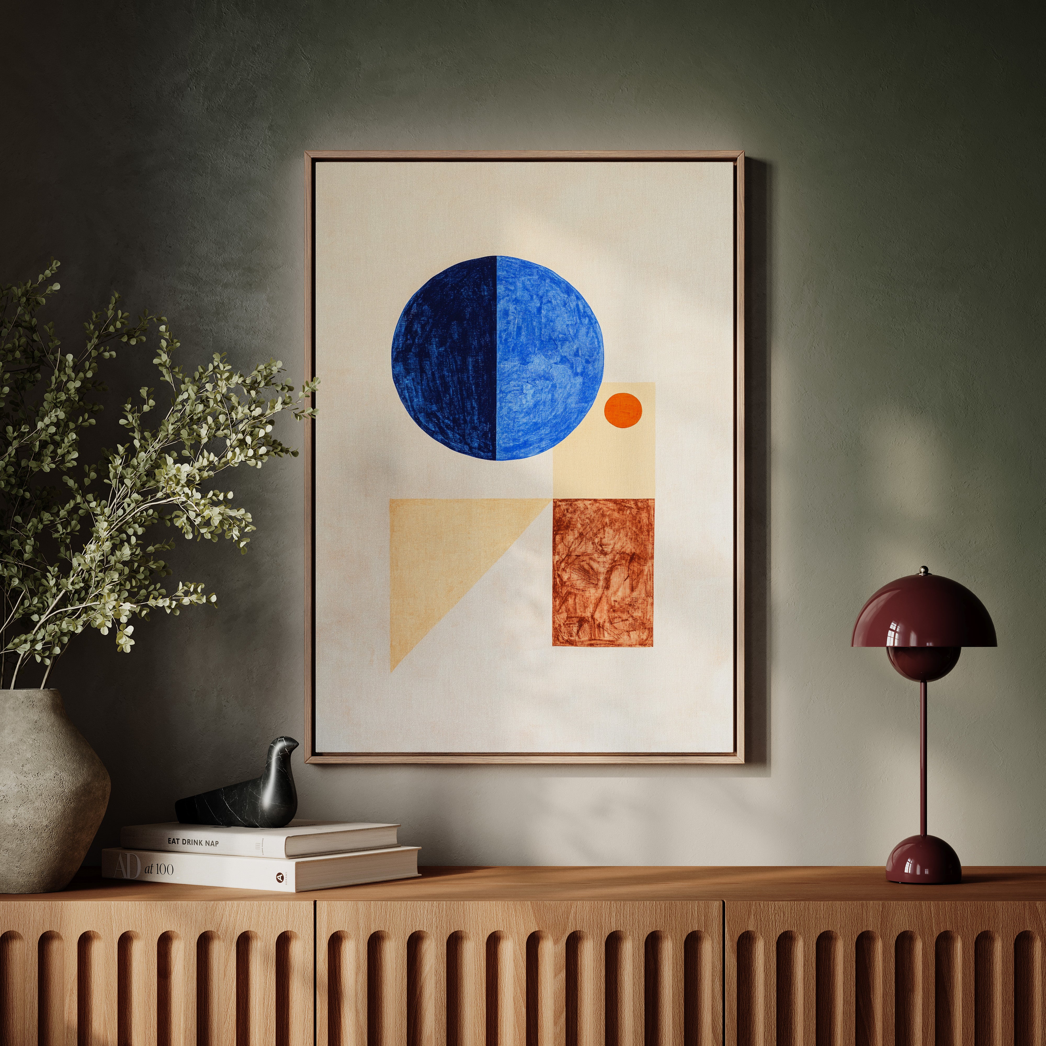 Midnight Moon Meets Desert Sun