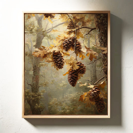 Autumn Secrets Among Pine Branches
