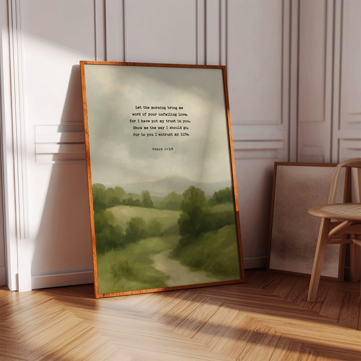 Morning Trust Psalm 143:8 Landscape Print