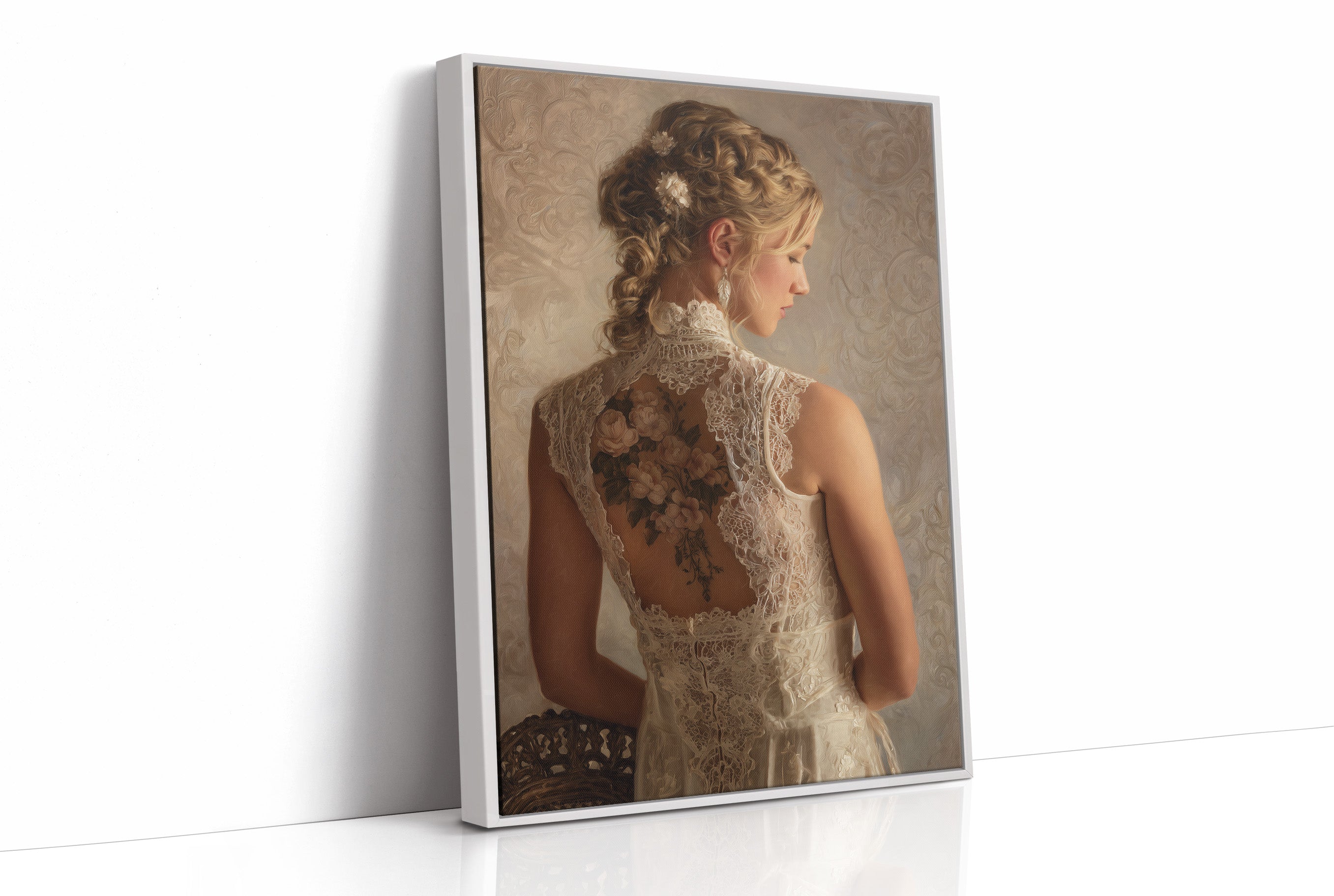 Lace And Roses Await Dusk