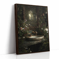 Secret Garden Behind Marble Sink