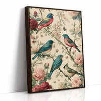 Songbirds and Roses — Vintage Chinoiserie Bird Print