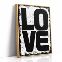 LOVE: Distressed Block Stamp