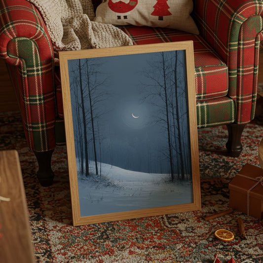 Moonlit Forest Beckons Winter Dreams