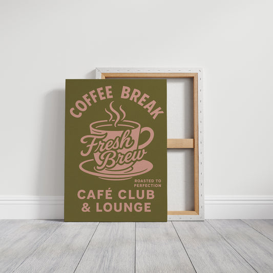 Fresh Brew Retro Coffee Poster