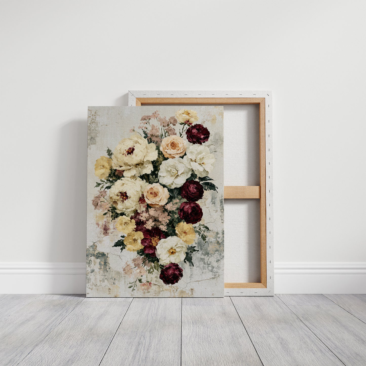 Bouquet on Weathered Stone