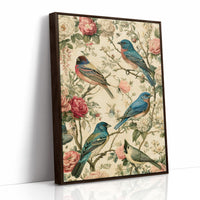 Songbirds and Roses — Garden Chinoiserie Bird Print