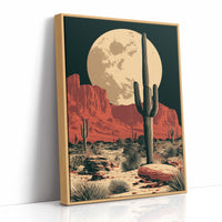 Desert Moon — Red Rock Valley Screenprint