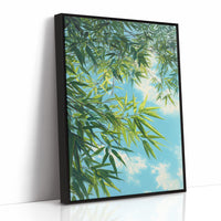 Bamboo Leaves Chase Summer Clouds