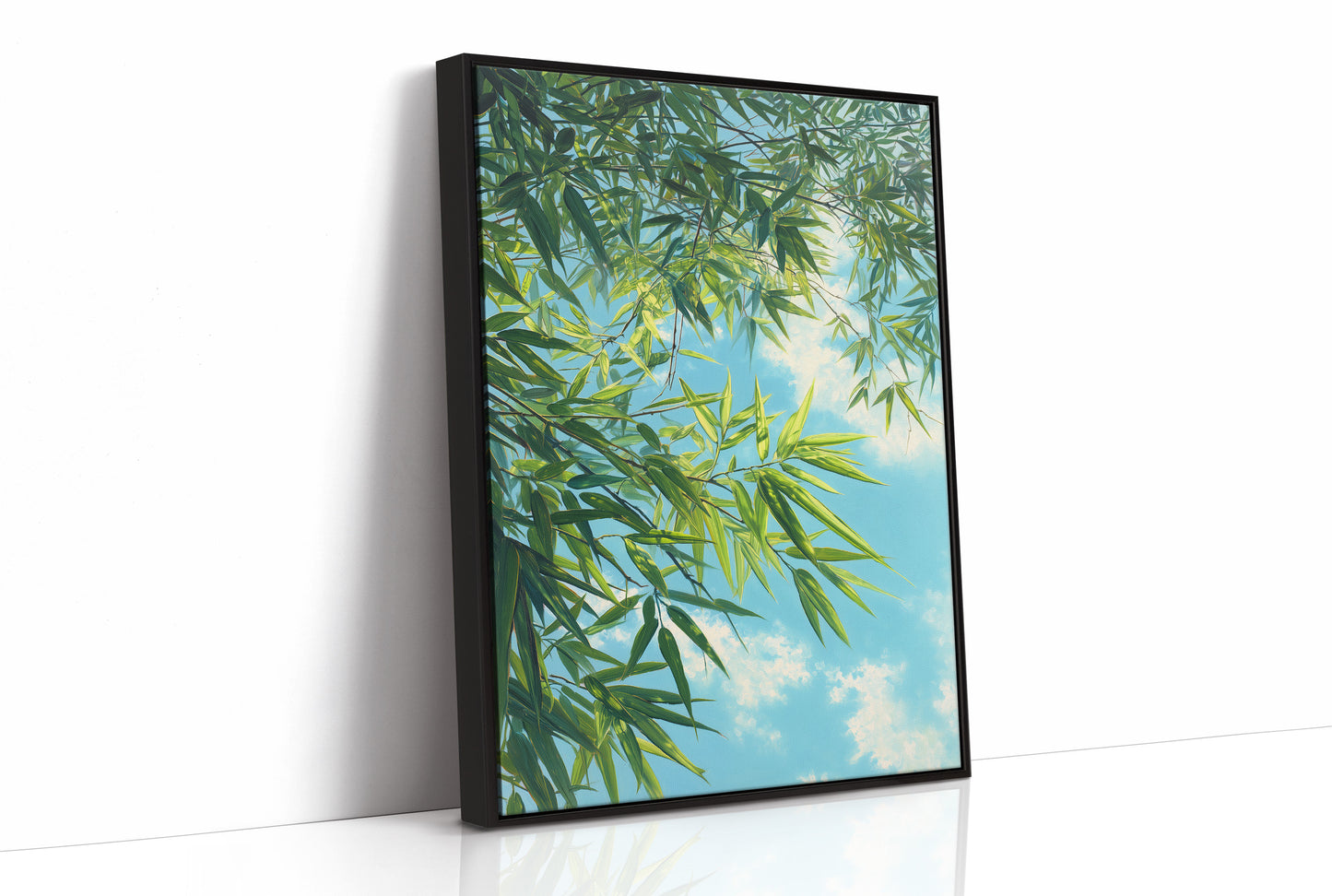 Bamboo Leaves Chase Summer Clouds