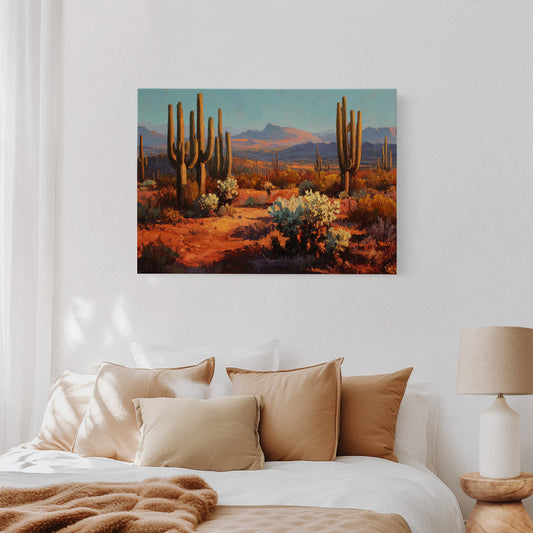 Copper Light Bathes Desert Giants
