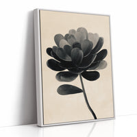 Monochrome Bloom in Shadowed Elegance