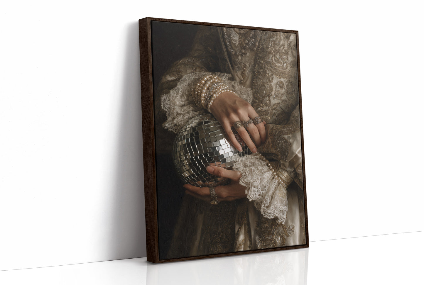 Pearls Meet Midnight's Gleaming Ball