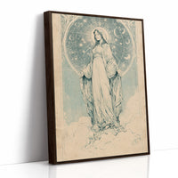 Our Lady of Stars — Art Nouveau Celestial Devotional Print