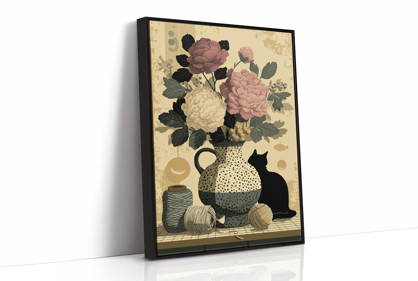 Peonies and Yarn