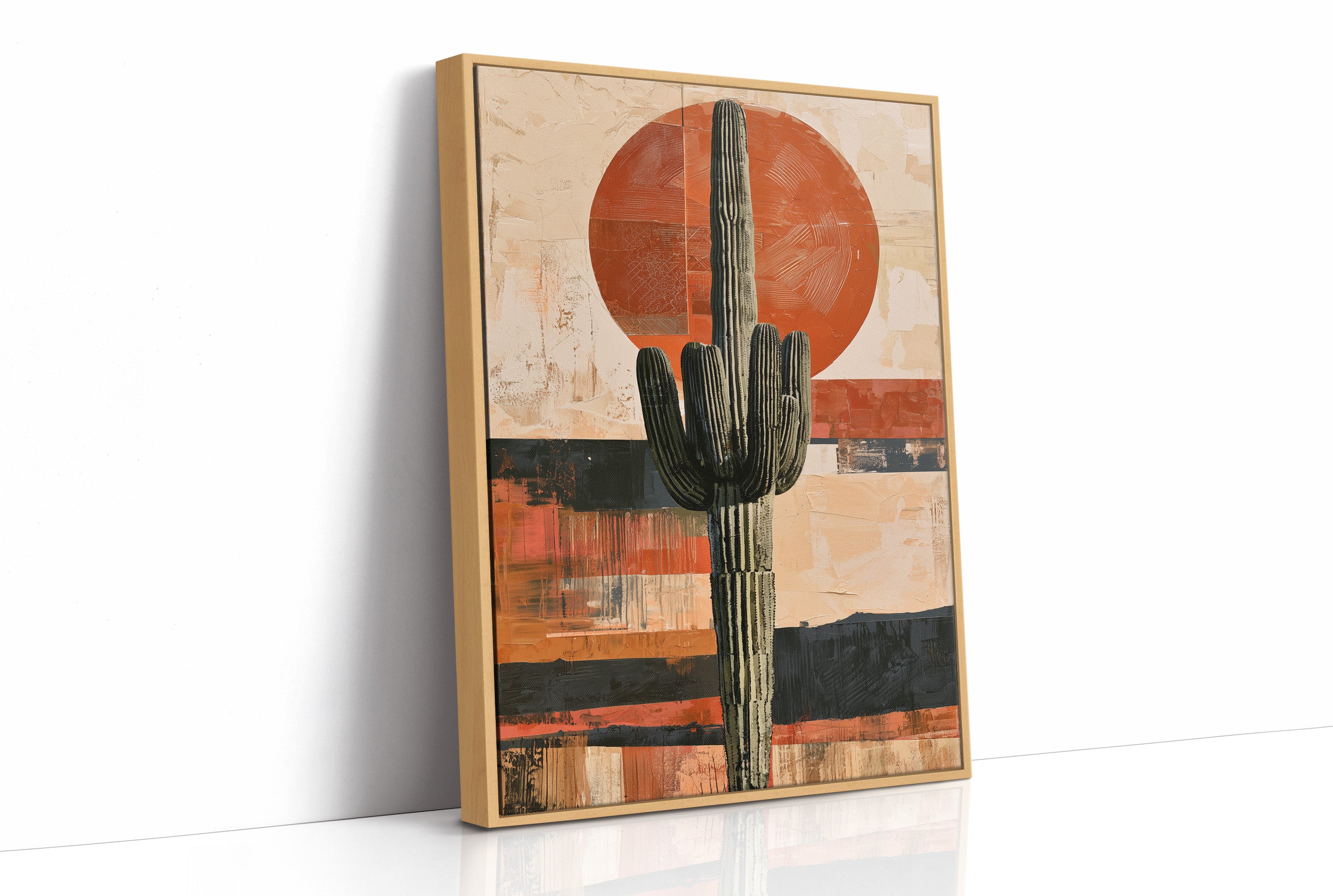 Textured Saguaro Sun Collage
