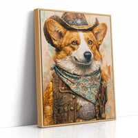 Cowboy Corgi — Close-Up Western Dog Portrait