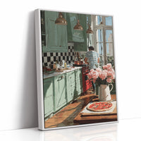 He Cooks, the Peonies Watch