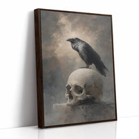 Raven Perches On Mortal Throne