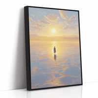 Solitary Pilgrim on Crystalline Horizon
