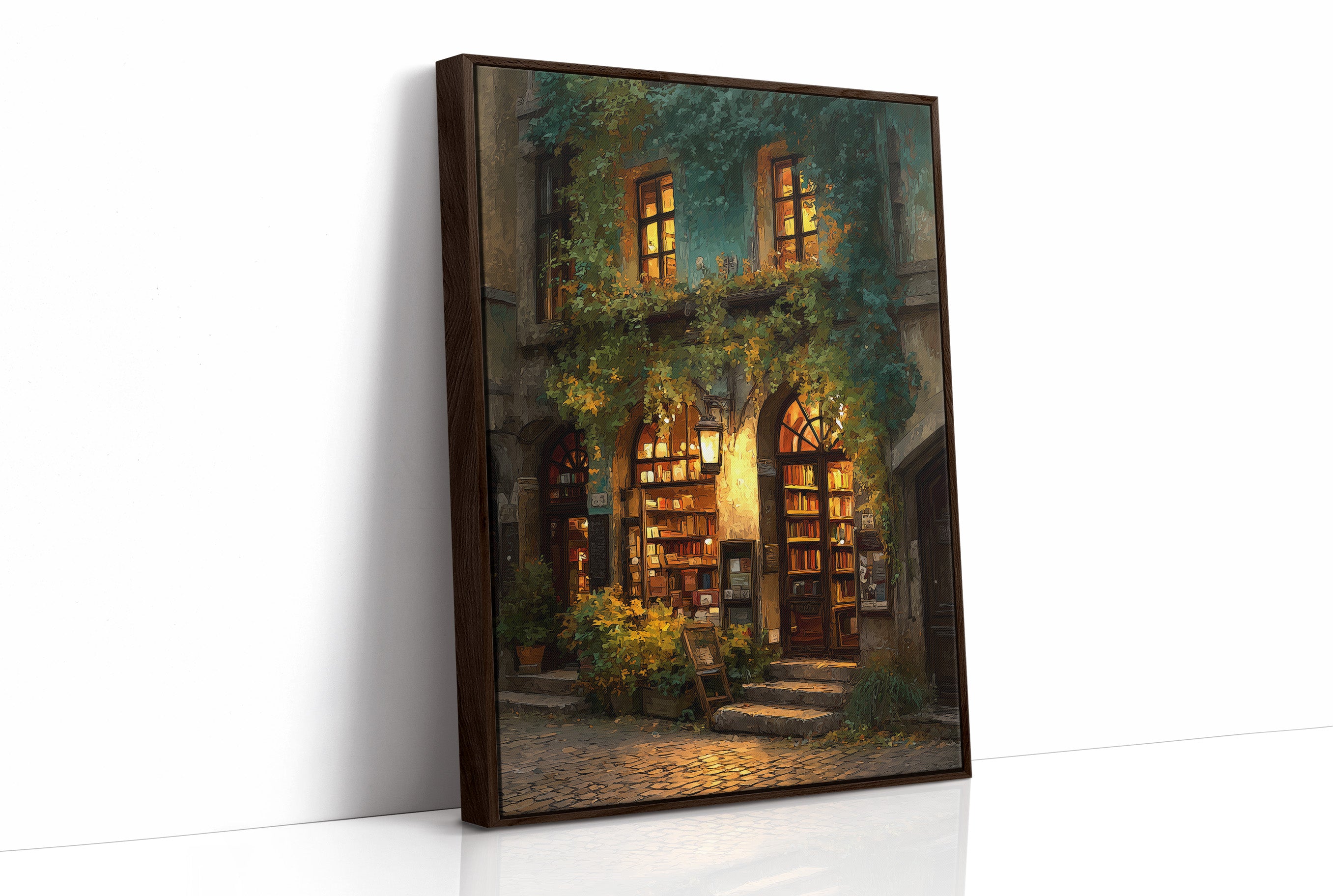 Golden Pages Behind Ivy Walls