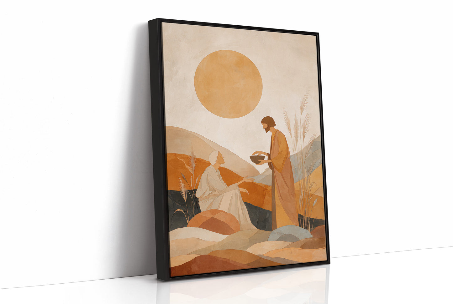 Desert Offering Under Amber Sun