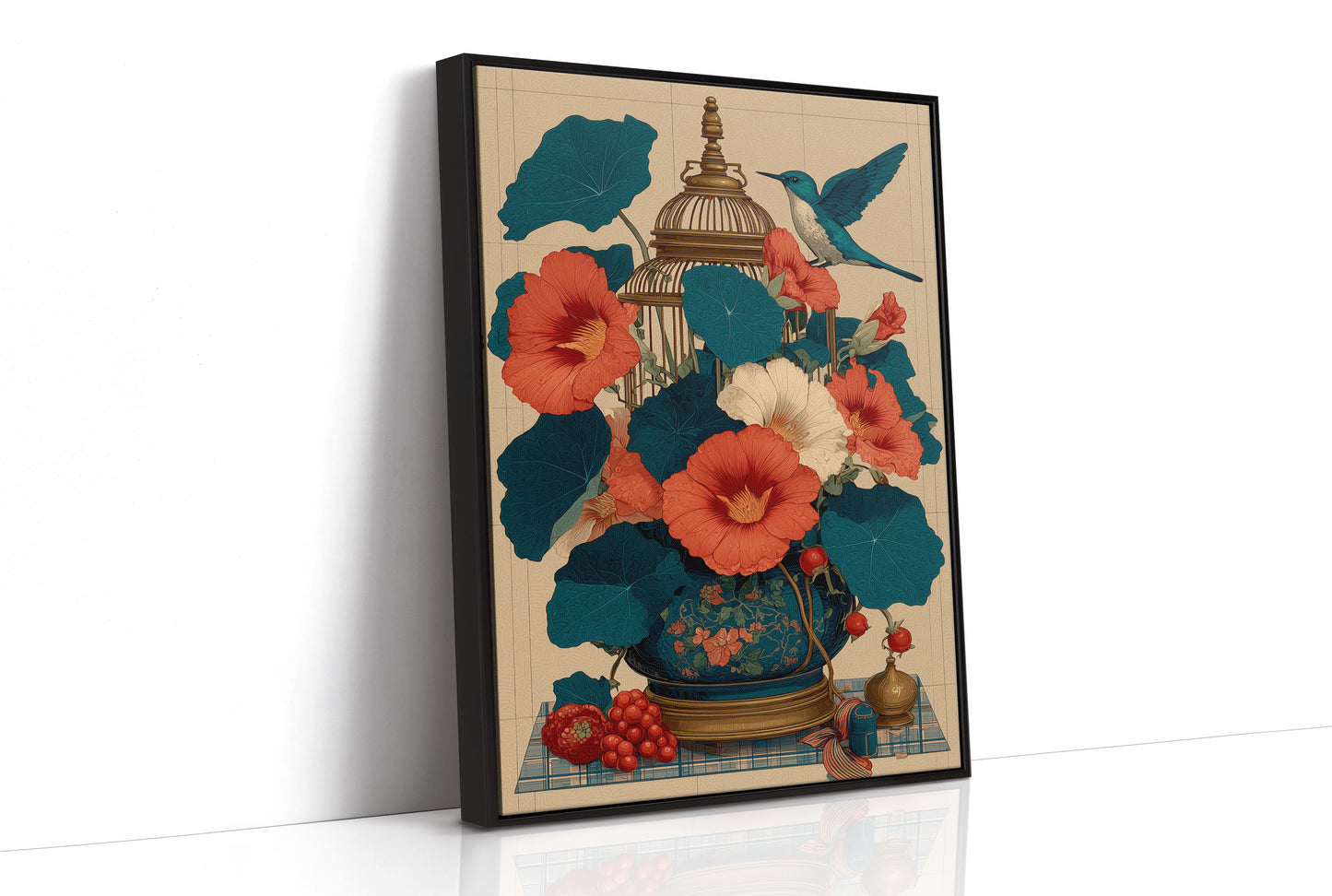 Nasturtiums and the Birdcage