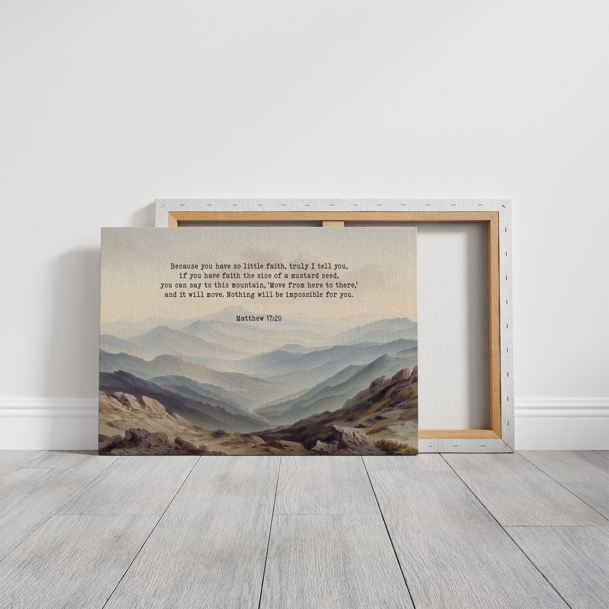 Faith Moves Mountains Into Mist