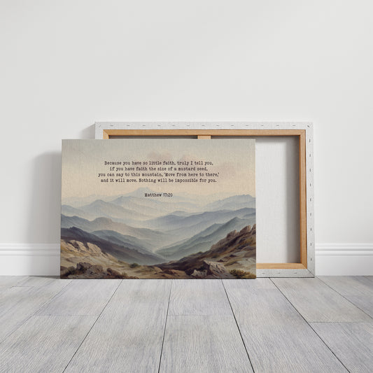 Faith Moves Mountains Into Mist