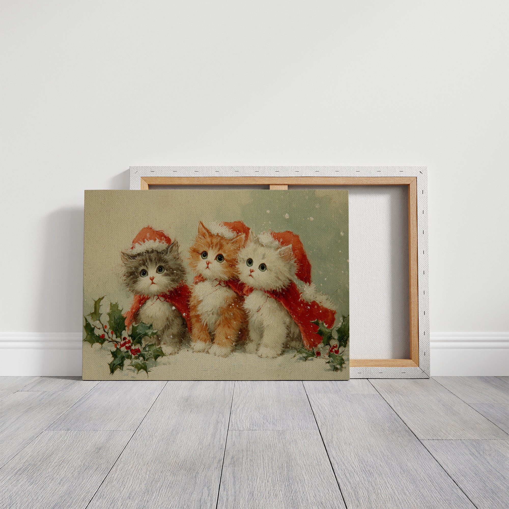 Three Kittens Share Christmas Magic
