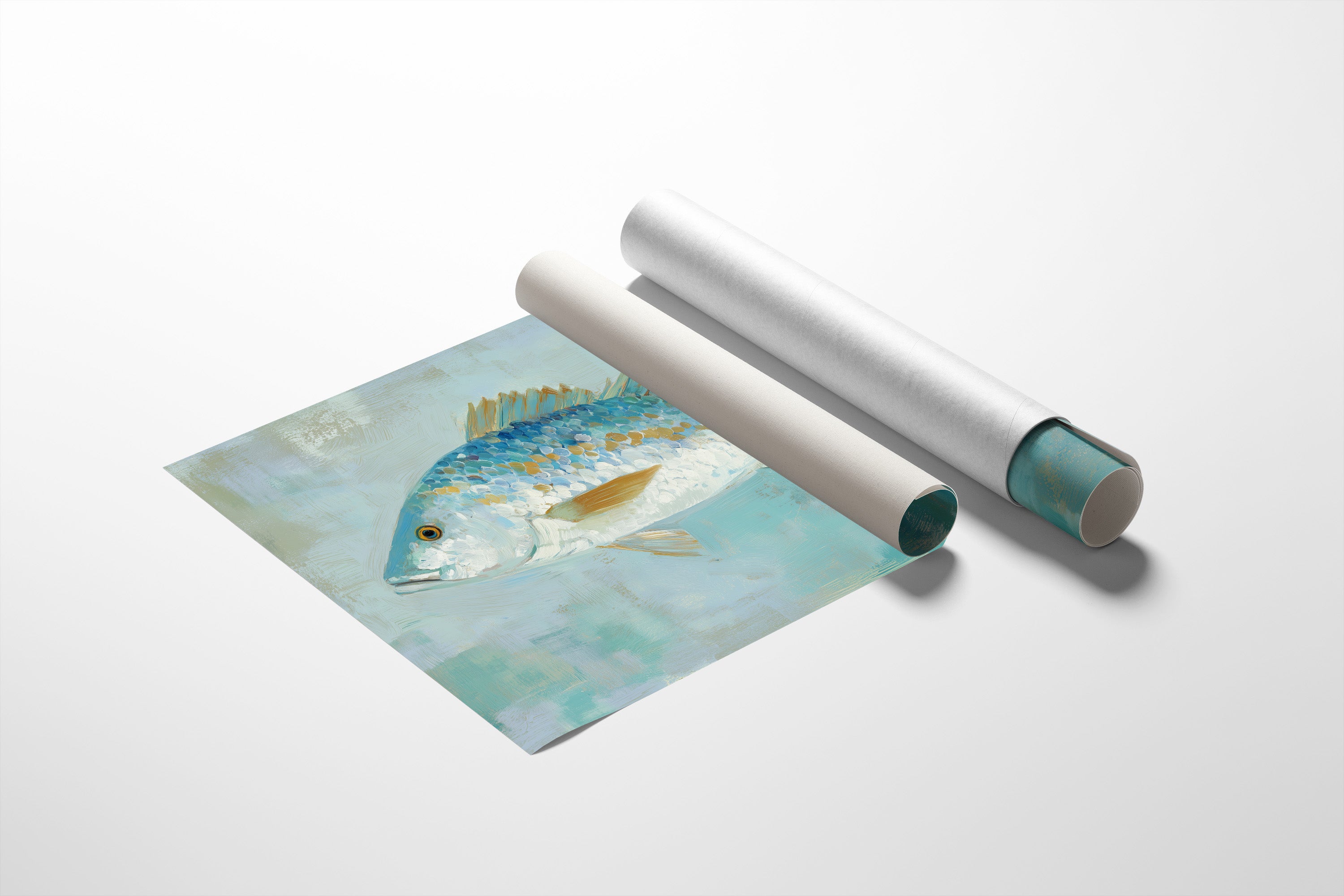 Azure Scales In Coastal Light