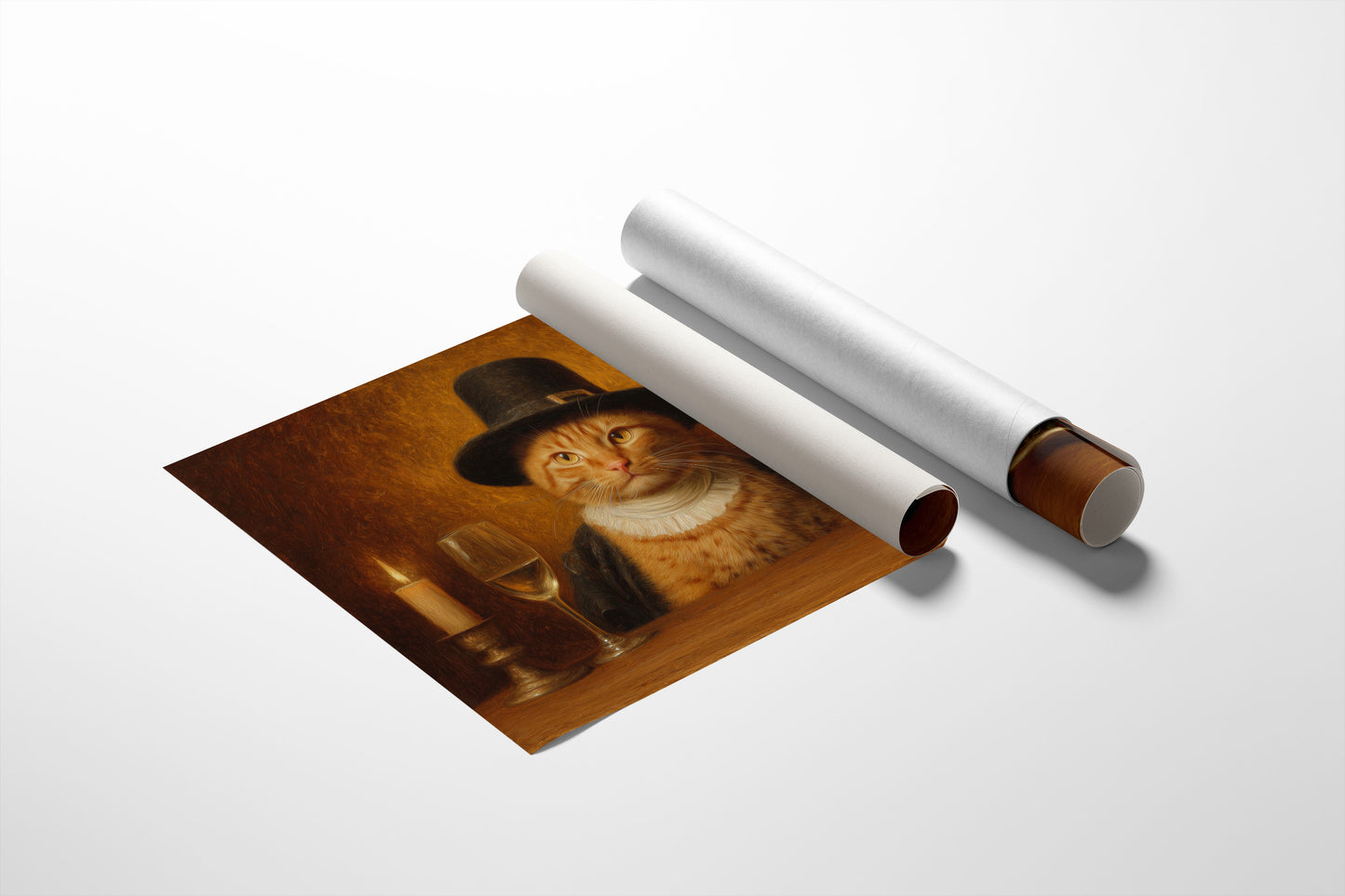 Distinguished Feline's Thanksgiving Feast