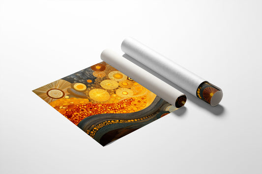 Celestial Currents Flow In Gold