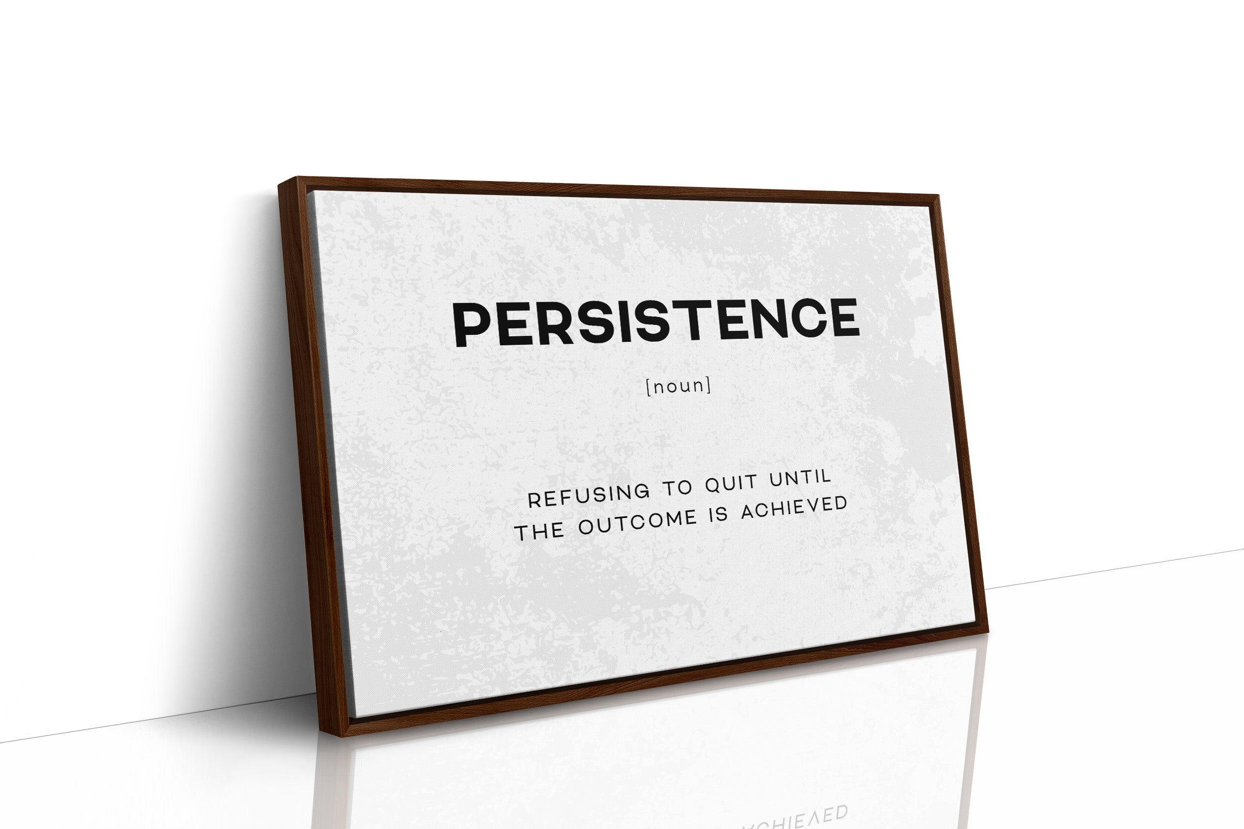 Persistence Definition Canvas Art | Bold Motivational Typography Print for Home Office, Gym or Entrepreneur Décor