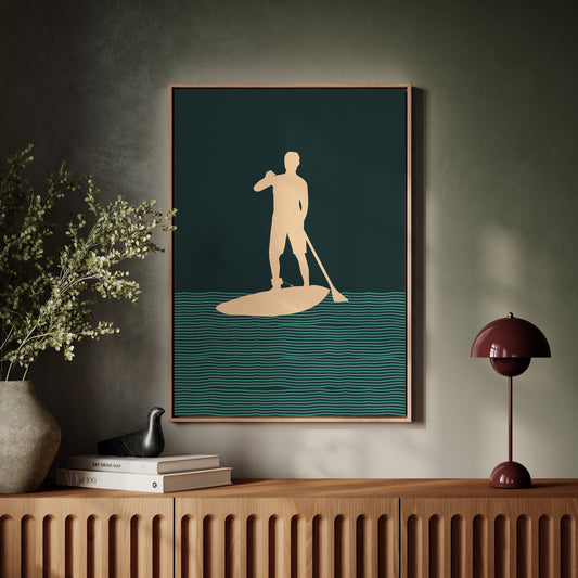 Paddle Through Evening's Gentle Lines