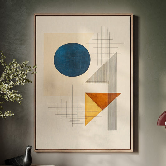 Geometry Speaks In Ocean Blue