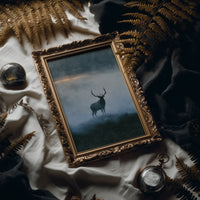 Elk on the Misty Ridge