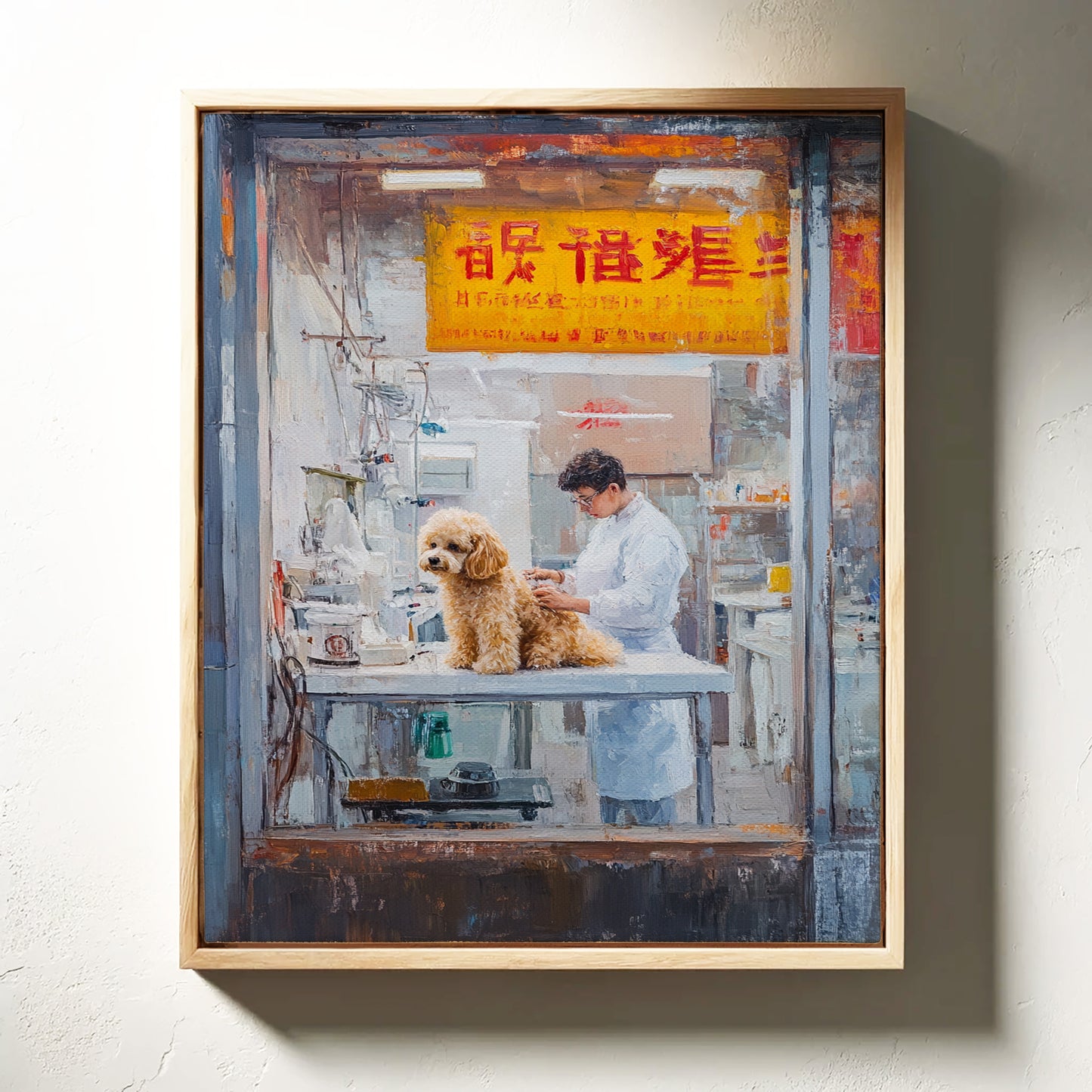 Patient Poodle At Golden Hour