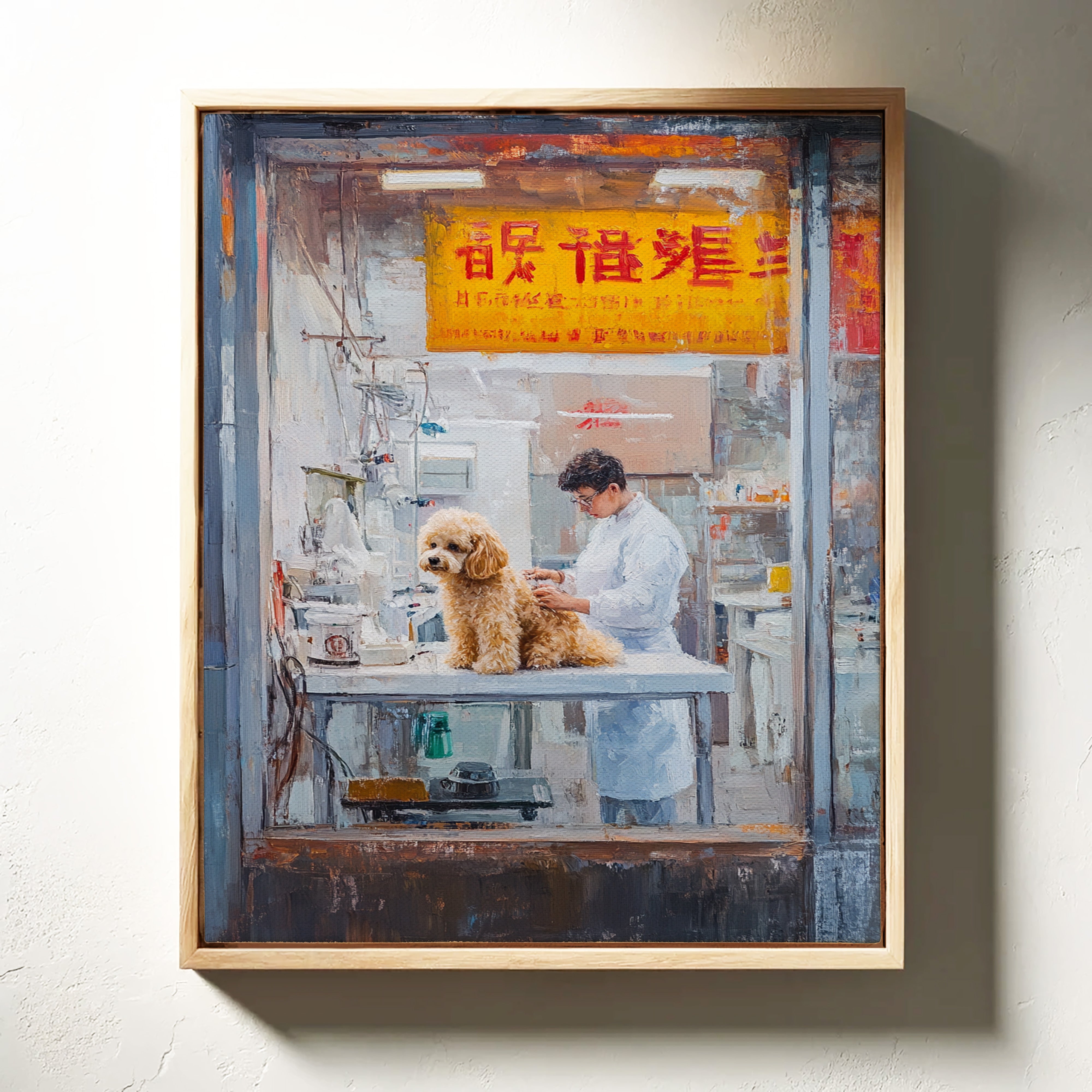 Patient Poodle At Golden Hour