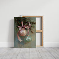Vintage Ornaments Dance on Evergreen Bough