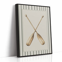 Crossed Oars In Quiet Harbor