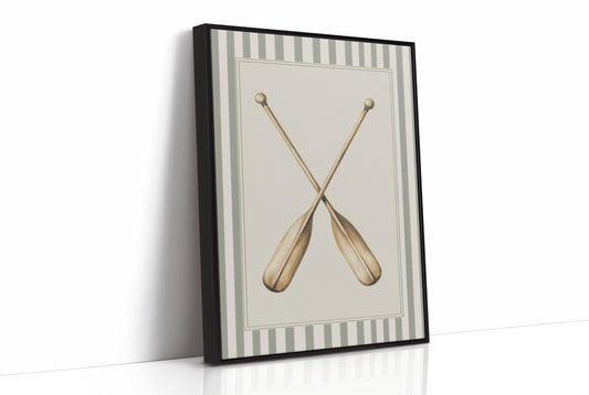Crossed Oars In Quiet Harbor