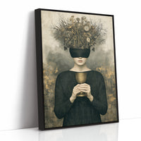 Blindfolded Time: Woman with Golden Chalice
