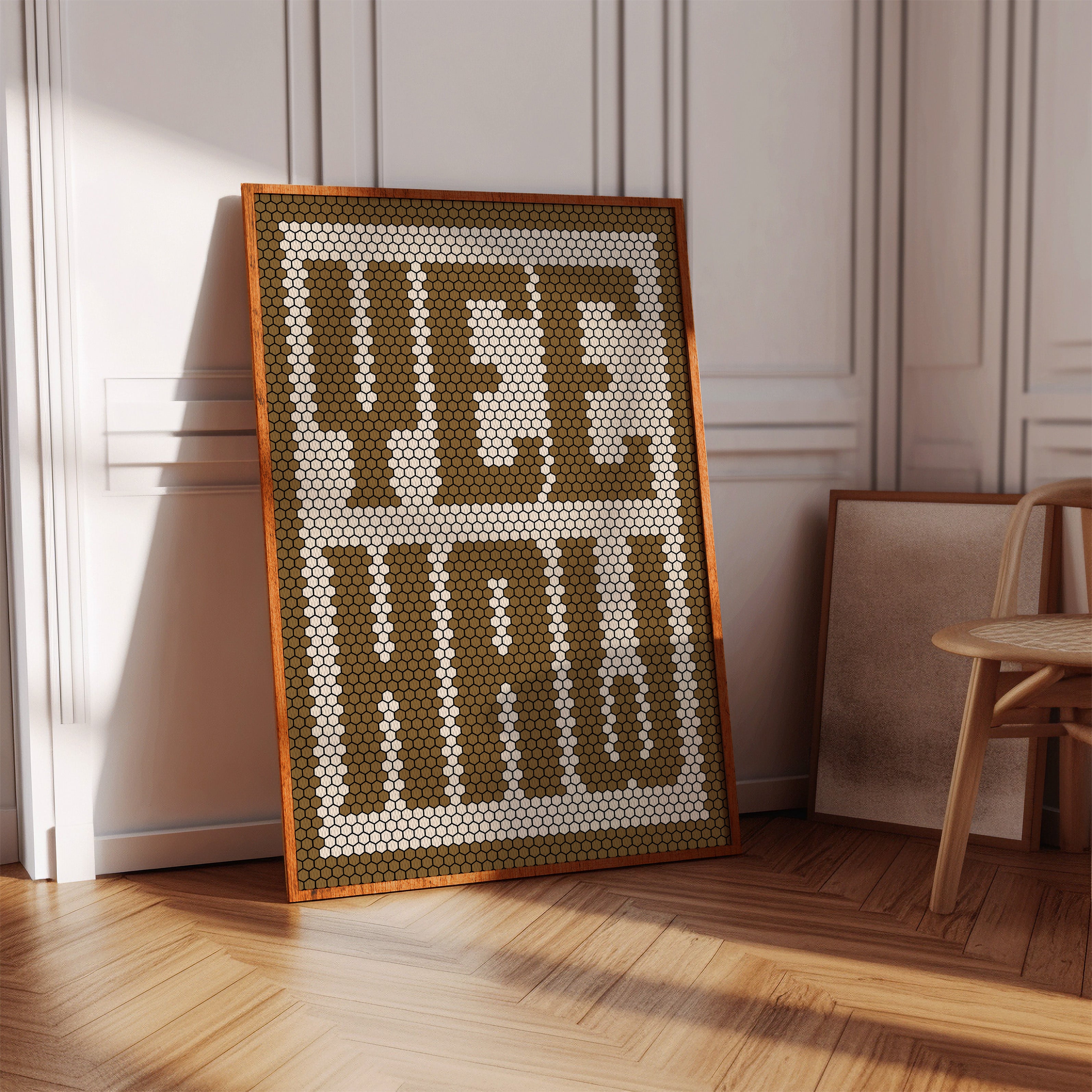 Yeehaw Western Mosaic in Warm Brown