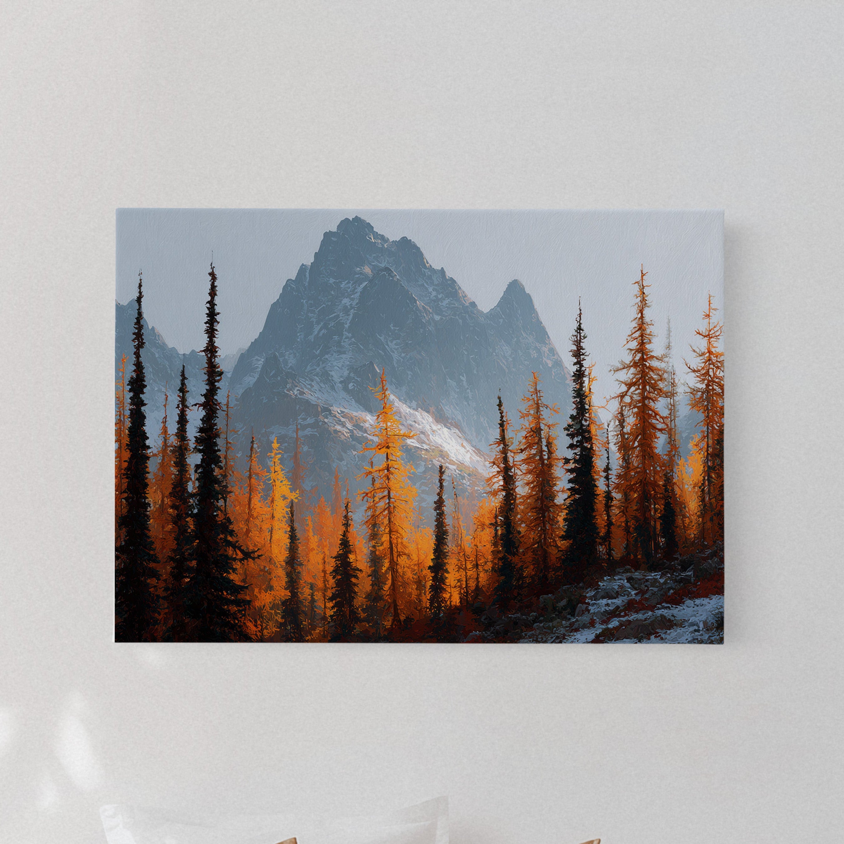 Autumn Fire Meets Mountain Frost