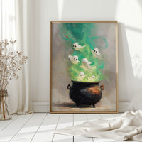 Spirits Dancing in Vibrant Mist