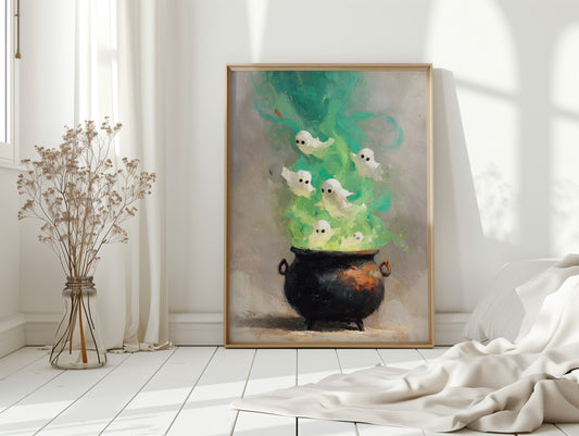Spirits Dancing in Vibrant Mist