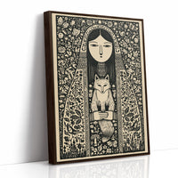 Keeper of the Fox: A Folklore Woodcut